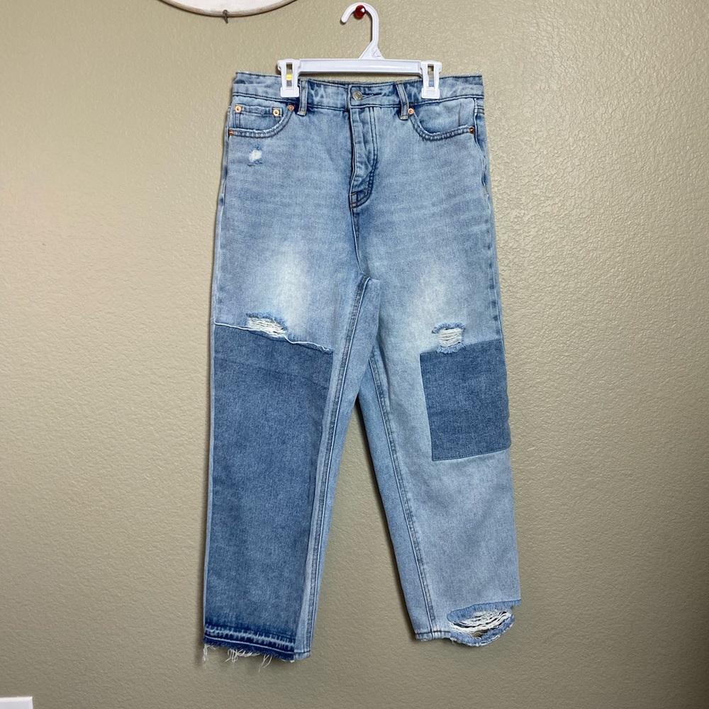 Jessica Simpson Throwback Patchwork Cropped Denim… - image 8